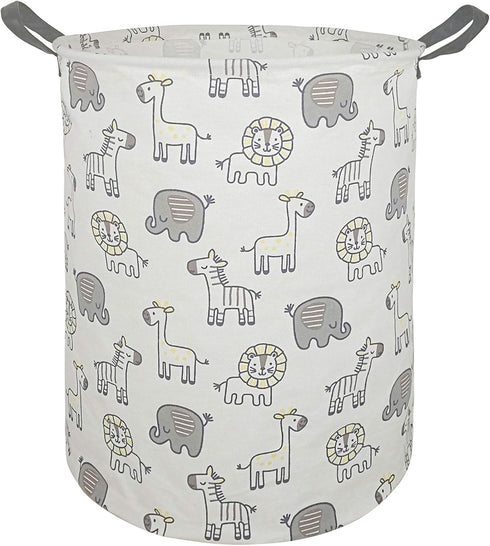 Kids Hamper Baby Storage Bins Gift Toy Box Organizer, Waterproof Laundry Basket Large Canvas Collapsible Chest for Boys