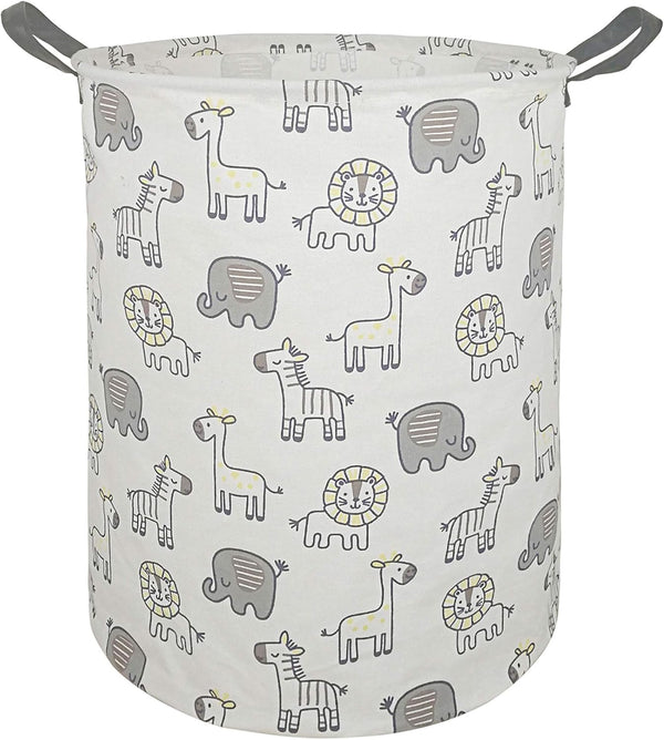 Kids Hamper Baby Storage Bins Gift Toy Box Organizer, Waterproof Laundry Basket Large Canvas Collapsible Chest for Boys