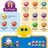 Electronic Alphabet Wall Chart, Talking ABC & 123s Music Poster, Interactive Educational Toddler Toy for Kids 1-5 - Blue