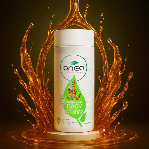 3.5 oz ONEA Natural Apple Baby Powder - Talc-Free, Preservative-Free Natural Body Powder - Reduced Risk of Skin