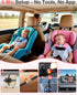 Wkzay 1080P 2-Kids: 6.9 Inch 2 5-Mins 360 HD Dual Baby Car Camera for Split Display with Night Vision Carseat Cameras