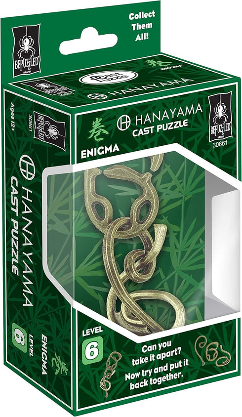 BePuzzled Enigma Hanayama Metal Brainteaser Puzzle, Mensa Rated Level 6, Ages 12 and Up