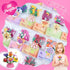 Deerher 24 Pack Prepacked Valentines Day Gifts for Kids - Valentine's Day Cards with Flower Building Blocks Crafts