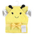 Hudson Baby Unisex Cotton Hooded Towel in Yellow Bee - One Size