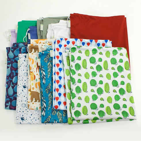 OsoCozy Cloth Diaper Pail Liner - Reusable, Washable, Waterproof Wet Bag with Drawstring. Excellent for Diaper Pails