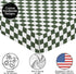 Sweet Jojo Designs Fitted Baby Crib Sheets (Green Gingham Checkered) for Boys or Girls, Infant Nursery, Toddler Room
