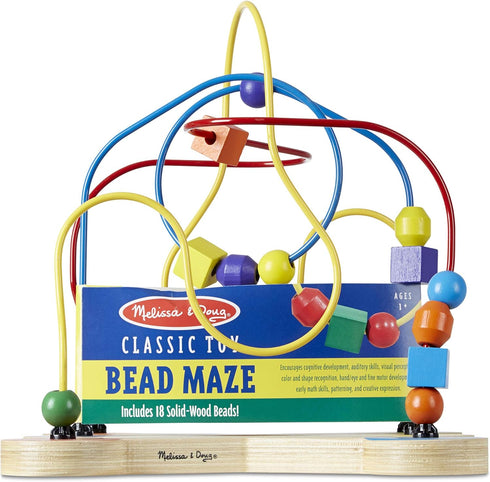 Melissa & Doug Wooden Educational Toy - Classic Bead Maze