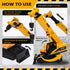 16 Set RAYNAG Pieces Construction Cake Topper Vehicles Cake Decoration Construction Birthday Party Supplies Large Crane