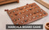 Set Ajuny Wooden Mancala Board Game - Large Folding Board with Multicolor Stones, Ideal for Family Night, Portable
