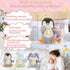 4 Breathing Stuffed Animal, Soothe Snuggle Penguin Plush for Anxiety Adults and Kids, Volume Control, Machine Washable