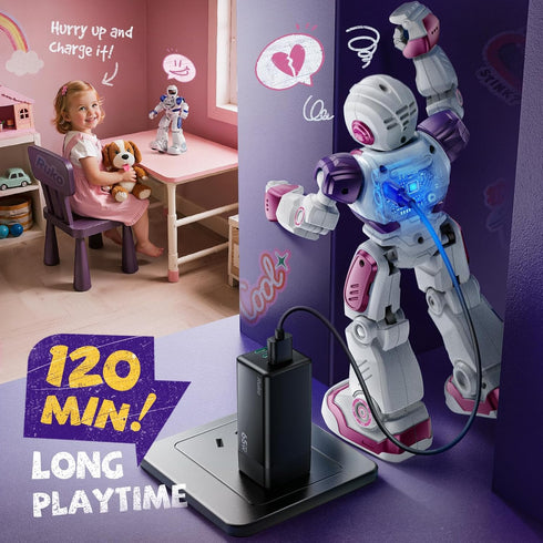 6088 Programmable, 3 4 5 6 Ruko RC Robot Toys for Kids, Smart Gesture Sensing Interactive, Singing Dancing Rechargeable