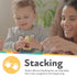 Nuby Soft Silicone Stackable Avocado Interactive Toy for Early Development, Suitable for 12+ Months