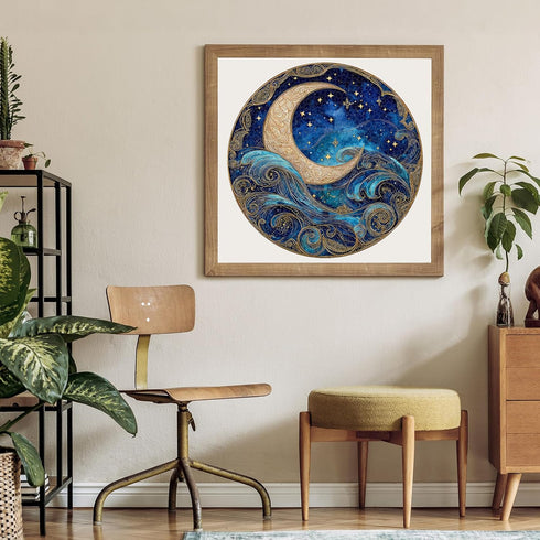 1000 Piece Puzzle for Adults - Waves Stars and Moon Jigsaw Puzzles - Impossible Hard Difficult Challenging Jigsaw
