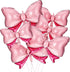 Hicarer 6 Pcs Pink Bow Balloon, 35 Inch and 15 Inch Polka Dot Foil Balloons for Birthday Wedding Theme Party