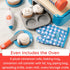 Set, Sets 3 7 Fat Brain Toys Pretendables Cinnamon Roll Pretend Play Food for Kids Kitchen, Imaginative Play Kitchen