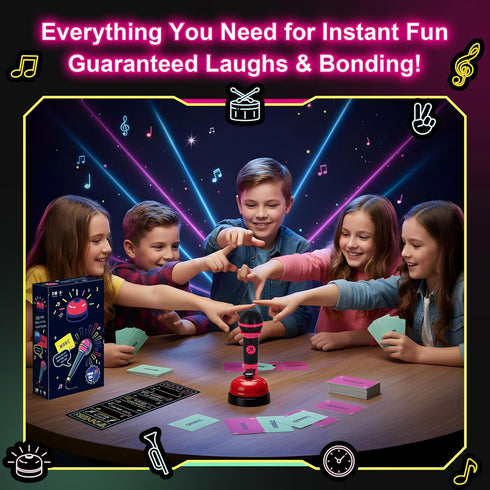 DANACNPR 2-10 Game,125 Party Game-Ultimate Music Trivia Challenge for Players,New Music Version of Family Card Lyric