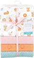 Hudson Baby Unisex Baby Cotton Flannel Receiving Blankets, Pumpkin Spice, One Size by Hudson Baby