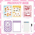 SHIQIKEJIPTY Set Set 2 60Page Set 4 Diner Restaurant Play Food Play Kitchen Accessories Restaurant Toy Double Sided