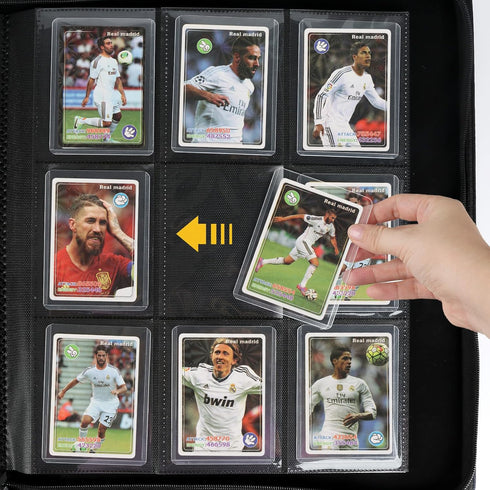 Toploader Binder with 9-Pocket Pages, Hard Cases Hold up to 288 Cards for “3×4” Rigid Card Holder (Purple)