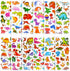 BEESTECH 24 Sheets Dinosaur Stickers for Kids, 450+ Teacher Reward Stickers, Potty Chart Training, Party Favor Supplies