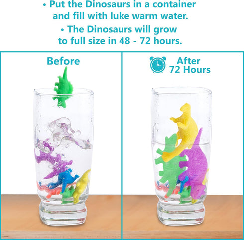 32-Pack IPIDIPI TOYS Dinosaurs Water Growing Toys for Kids Expandable Dinosaur Toys, Water Growing Animals - Ocean