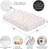 Sweet Jojo Designs Fitted Baby Crib Sheets (Boho Pink Floral Leaf) for Girls, Infant Nursery, Toddler Bed Room
