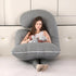 Soft Pregnancy Pillows for Sleeping Support for Back, Belly, HIPS, Legs, J Shaped Full Body Maternity Pillow