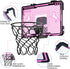 Mini Indoor Basketball Hoop with LED Light & Electronic Scoreboard, Over The Door Unicorn Toy Gifts for Kids