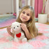 Valentine's Day Stuffed Animals - Heart Llama Alpaca, 8.5 Inches Tall, Child Safety Certified Plushies