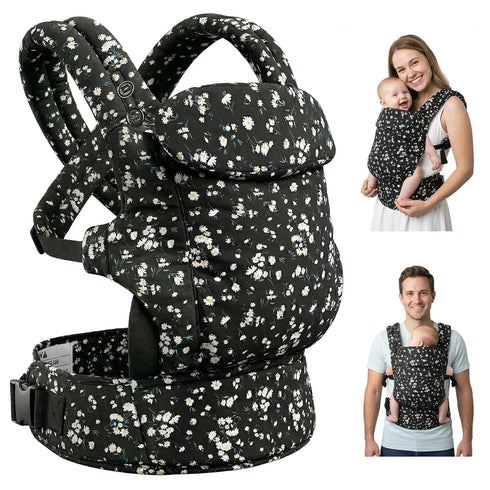 Baby Carrier Newborn to Toddler, Ergonomic and Adjustable Infant Baby Carrier 100%