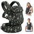 Baby Carrier Newborn to Toddler, Ergonomic and Adjustable Infant Baby Carrier 100%