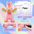 18 2 3 4 5 6 Bouncy Horse Unicorn Toys, Inflatable Bouncing Animal Hopping Toys, Outdoor Indoor Ride on Bouncer, Boys