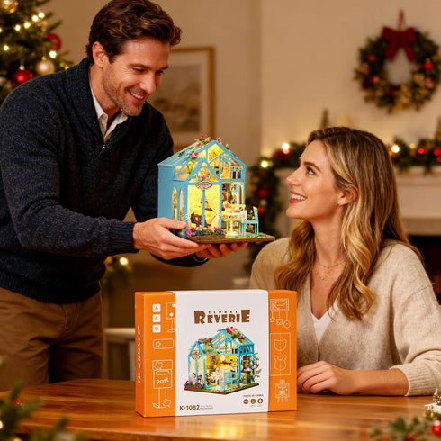 BenBen DIY Miniature House Kit, Mini House Building Kit for Adults, Model Craft Kits with Furniture, Tiny Dollhouse