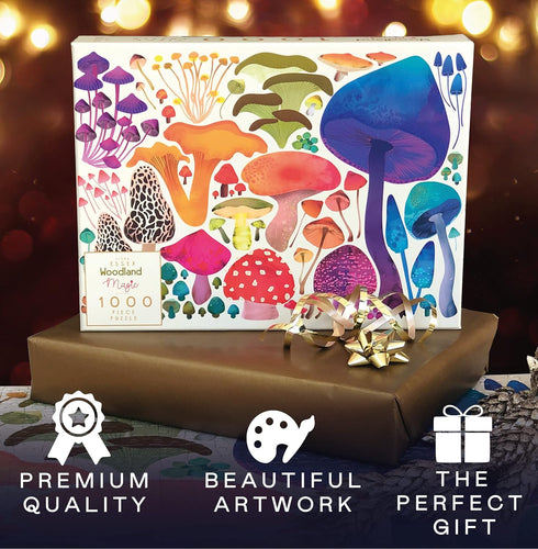 1000 1000 28x20inches Elena Essex Piece Puzzle for Adults - Woodland Magic | Jigsaw Puzzles Pieces | Mushroom Toadstool