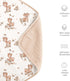 100% 40"x36" Konssy Muslin Baby Blankets for Girls Boys, Cotton Crib Blanket for Baby Infant Toddler, Super Soft