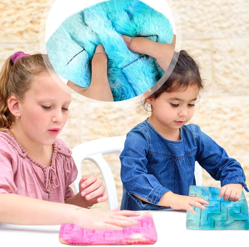 2 Pack Style,8.7 6.3 Inch) Frienda Marble Maze Mat Fidget Tactile Sensory Toys Stress Relief Toys Relief Anxiety