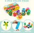 8 JOYIN Pcs Easter Science Experiment Eggs, Colorful Eggs Prefilled with Science Activity Kit, Easter Hunt, Basket