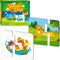 48 Animal Matching Puzzles with Error-Correction Mechanism - Perfect for Preschool Learning (24 Blocks)