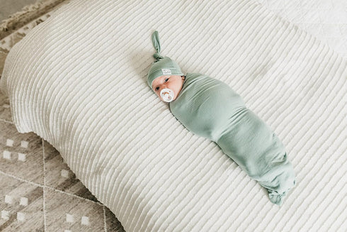 Copper Pearl Large Premium Knit Baby Swaddle Receiving Blanket Briar