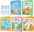 CMTOOP 5 Pack Reusable Water Coloring Book for Toddlers, Water Doodle Book Toys,