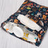 2pcs Waterproof Reusable Cloth Diaper Wet Dry Bags with Two Zippered Pockets for Travel Beach Pool Daycare - Animal