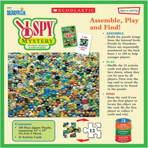 Briarpatch I Spy Mystery 100 Piece Jigsaw Puzzle, Ages 5+