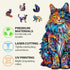 Wooden Puzzles for Adults: Cat Puzzles, 220 Pieces Fun Kitten Shaped Wood Puzzles - Christmas Halloween Gifts