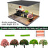 1/64 Scale Car Model Display Case, Hot Wheels Diorama Display Park with LED Lights (Includes 6 Parking Spaces)
