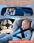 pemacom 4.3-inch Baby Car Mirror Camera: Dash-Free HD Clear Night Vision Wide Angle View for Infant Backseat Monitoring