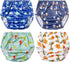 Waterproof Diaper Cover for Toddlers - Good Elastic Rubber Swim Diaper Cover for Potty Training Underwear, Boy 3T