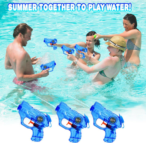 Mini Water Guns for Kids - 2 Pack Small Squirt Guns for Boys Girls Summer Party Favors