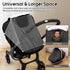 2 Waterproof Baby Car Seat Cover for Doona, Carseat Cover with Plush Dot Lining for Cold Wet Weather, Infant Car Seat
