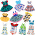 SOTOGO 10 Sets American Wellie Doll Clothes Outfits for 14 to 14.5 Inch Dolls, Dresses, Pajamas, Swimsuit