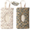 Qylfst Floral Quilted Baby Wipe Holder Pouch with Strap,Diaper and Wipes Pouch for